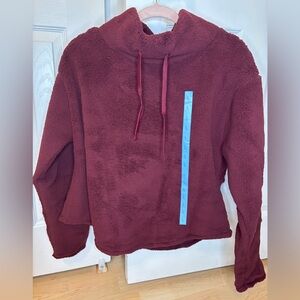 Serra Maroon Fleece Hoodie